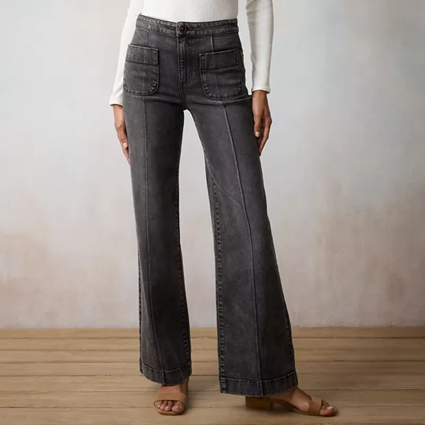 Women's LC Lauren Conrad Super High-Waisted Wide Leg Trouser Jeans