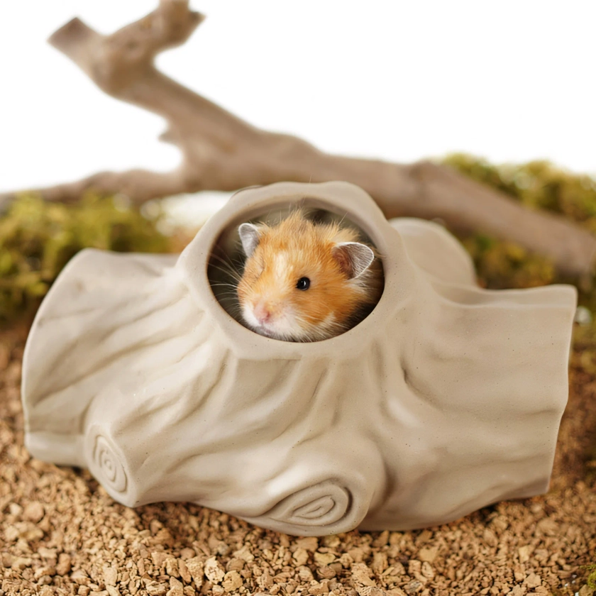 BUCATSTATE Ceramic Hamster  Secret Peep Tunnel & Hideout