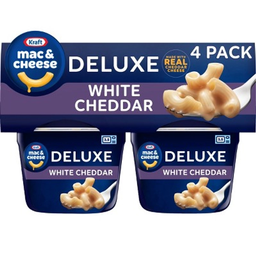 Kraft Deluxe White Cheddar Cups - 9.56oz/4ct