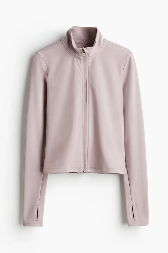 Chaqueta de deporte en SoftMove™ con cremallera - Lila - MUJER | H&M ES