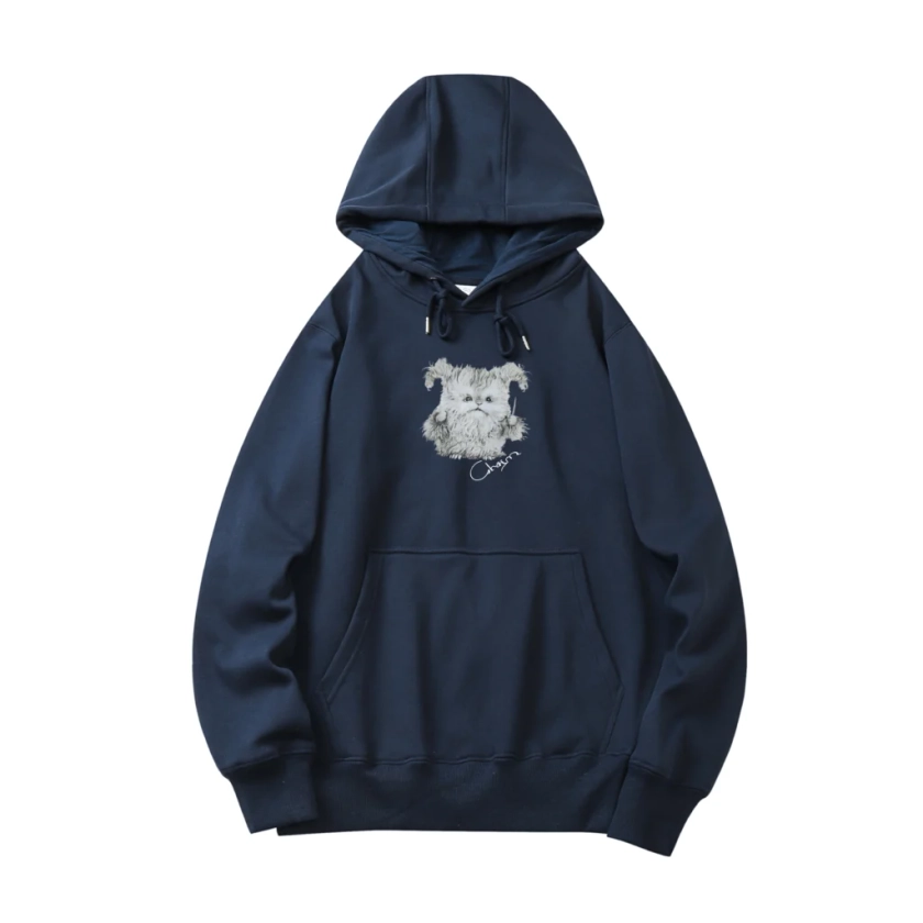 Charm Wizard Hoodie - Navy Blue - Clairo Merch