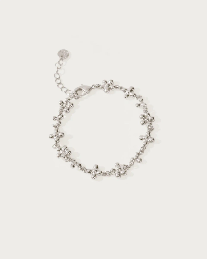 Daisy Molecule Bracelet in Silver| En Route Jewelry | En Route Jewelry