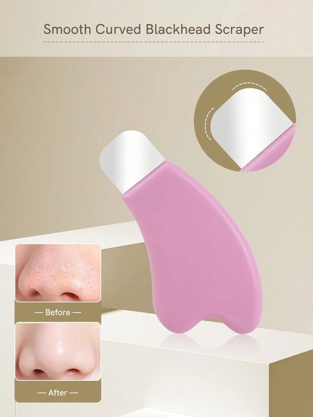 1 Pieza Nuevo Raspador Facial De Limpieza De Acero Inoxidable Y Plástico Con Cubierta De Silicona, Seguridad Y Limpieza, Cepillo De Silicona Para Mascarilla Y Limpieza De Puntos , Herramientas Multifuncionales Para Extracción De Metales Para Puntos , Puntos Blancos, Herramientas De Cuidado De La Piel Facial, Herramientas De Nariz Facial Para Mujeres Y Hombres Quitando La Herramienta De La Mascarilla. Cuchara De La Mascarilla Rosa, Cuidado De La Piel, Decoración De La Habitación, Decoración Del Hogar, Decoración Del Baño, Regalos De Navidad, Decoración Del Baño, Viajes, Accesorios Para Bodas, Fiesta De Navidad, Regalos Para Mamá, Hogar, Habitación, Decoración De La Casa, Regalos De Navidad, Regalos Para Mamá, Cumpleaños, Decoración De La Habitación Rosa, Decoración De La Sala De Estar, Decoración Del Dormitorio, Regalos Para Hombres, Regalos Para Papá, Champiñón, Año Nuevo, Mamá, Accesorios, Regalos Para Papá, Amigos, Regalo Divertido