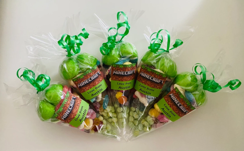 Minecraft Pick and Mix Sweet Cones - Etsy UK