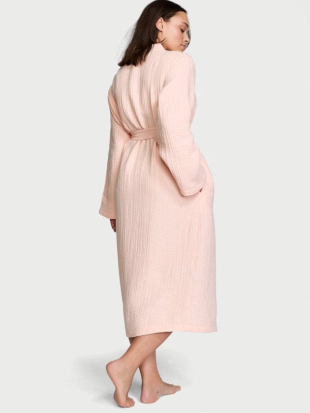 Buy Cotton Gauze Spa Robe - Order Robes online 1124621400 - Victoria's Secret US