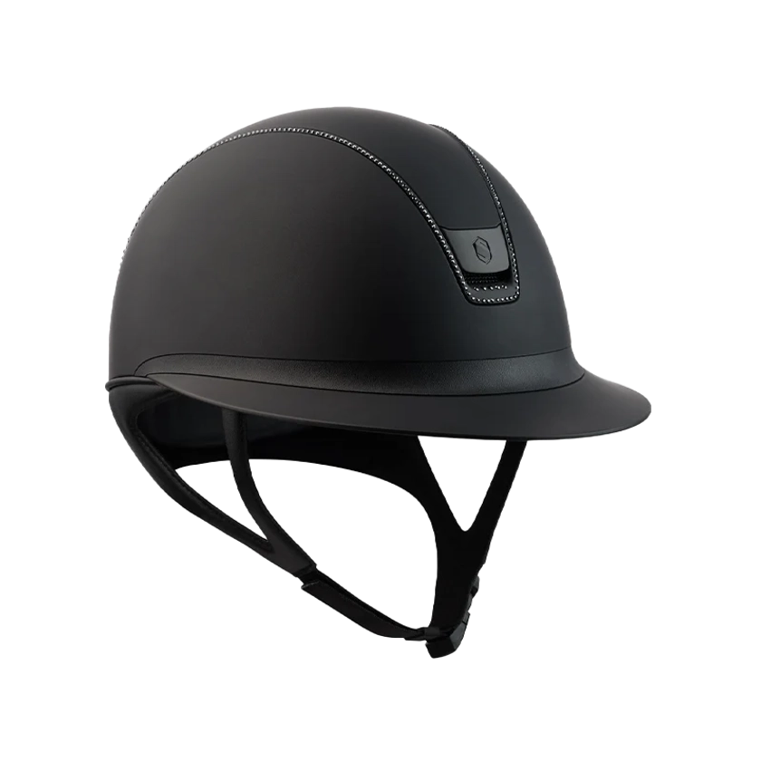 Samshield - Casque d'équitation Miss Shield 2.0 Shadowmatt noir 300 Swaroski