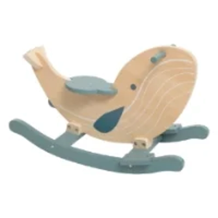 Fauteuil À Bascule Enfant Baleine "seav" 63cm Bleu