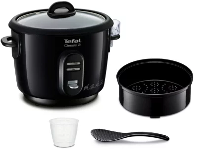 Cuiseur riz TEFAL RK102811 CLASSIC 2 NOIR METALISE 6C | Boulanger