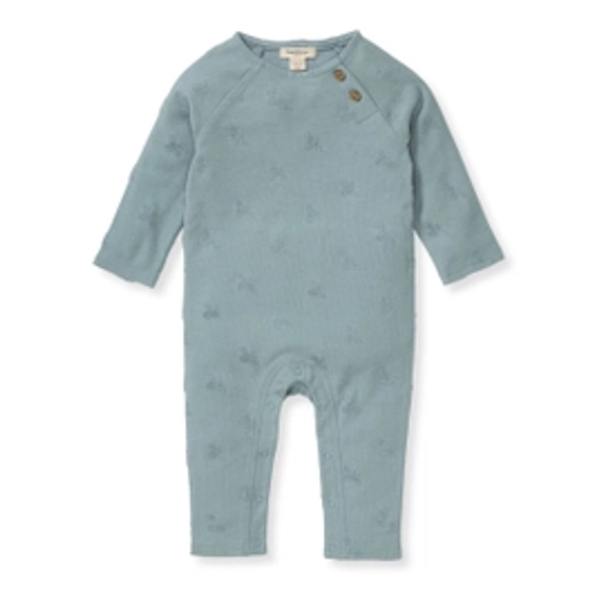 Raised Terry Bee Baby Boy Jumpsuit