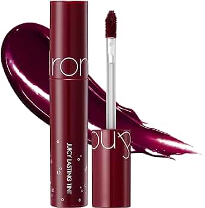 rom&nd Juicy Lasting Tint 17 PLUM COKE, Vivid color, Juicy & Glossy Finish, Long-lasting, MLBB, moisturizing, Highly-Pigmented, Clear & Natural Makeup, Lip Tint for Daily Use, K-beauty, 5.5g / 0.2 oz