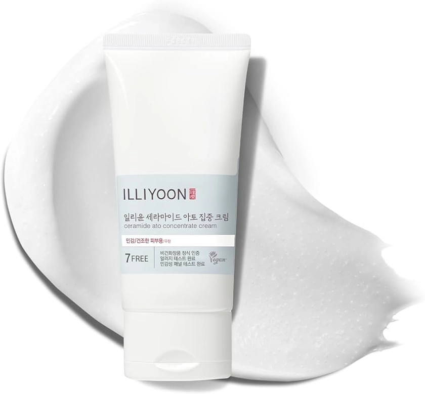 ILLIYOON Ceramide ATO Cream (2.53 Fl oz, 75ml) Korean Moisturizer for Dry & Sensitive Skin, Hydrating Care, Gentle for Infants and Adults, Not Tested on Animals, No Parabens, Korean Skincare