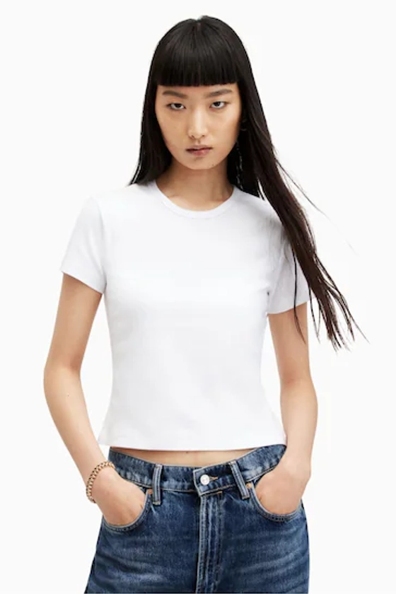 Buy AllSaints White Stevie T-Shirt from the Next UK online shop
