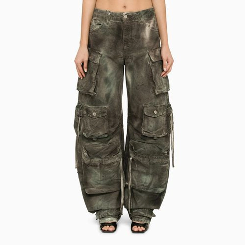 The Attico | Camouflage denim cargo jeans | Realry