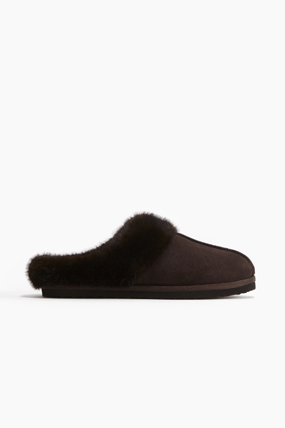 Chaussons chaudement doublés - Marron - FEMME | H&M FR