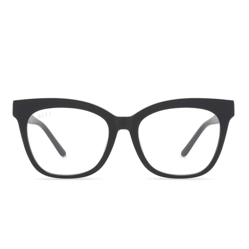 WINSTON - MATTE BLACK + CLEAR GLASSES