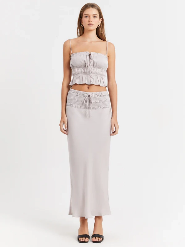 Selma Maxi Skirt in Oyster