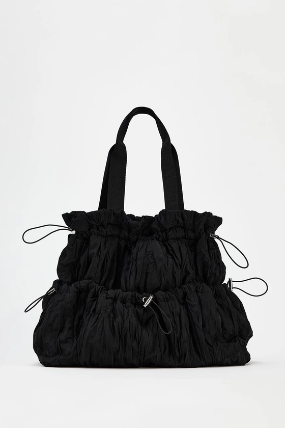 RUCHED SHOULDER BAG