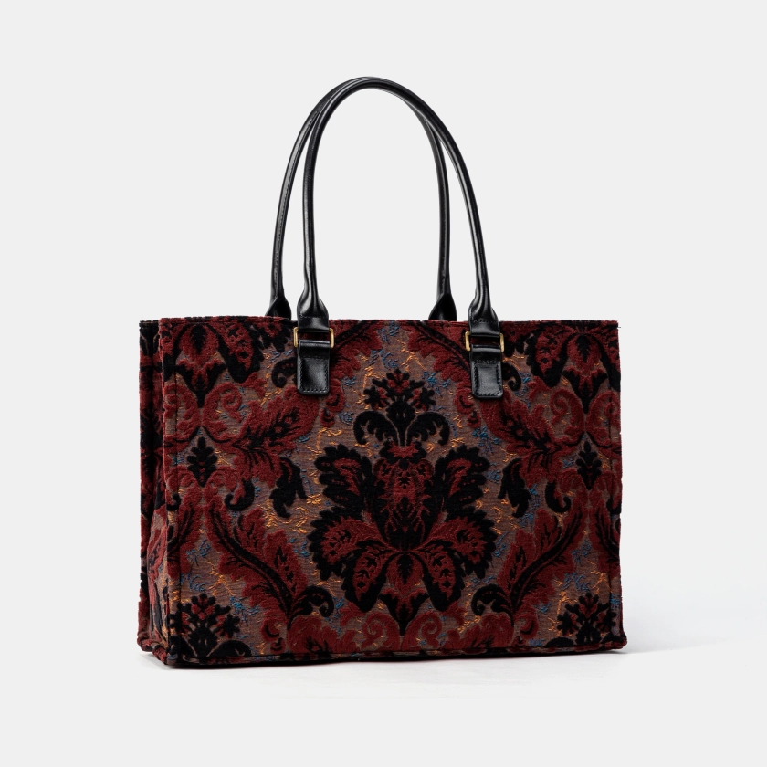 Burnout Velvet Revival Sephia Laptop Work Tote