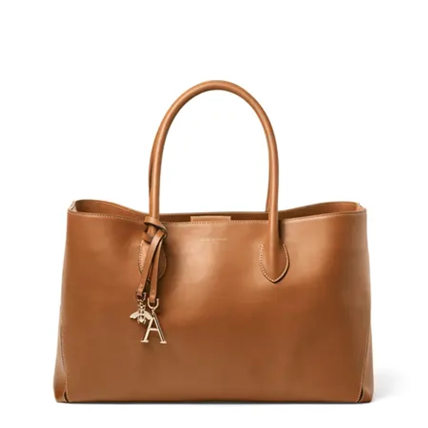 London Tote in Smooth Tan