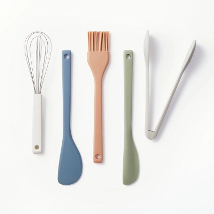 5pc Silicone Mini Kitchen Utensil Set - Figmint™