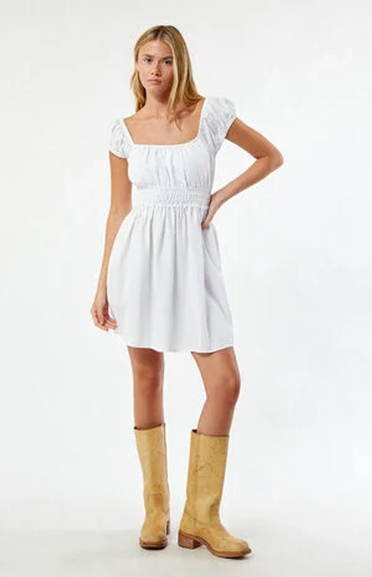 Rhythm Washed Out Cap Sleeve Mini Dress | PacSun