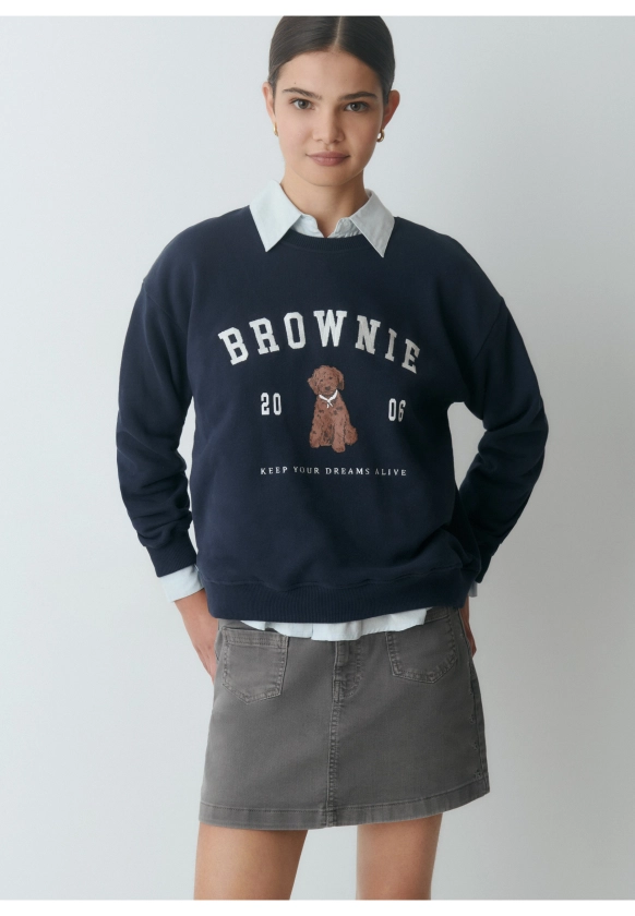 Sweat chiot Brownie brodé | BROWNIE