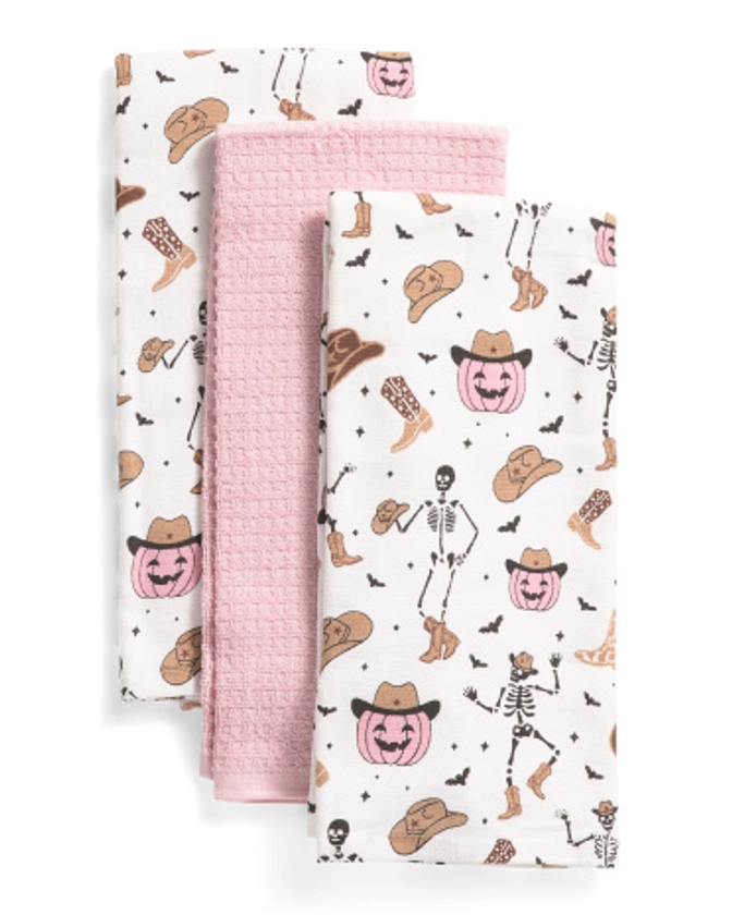 Set Of 3 Western Skeleton Kitchen Towels | Kitchen & Dining Room | T.J.Maxx