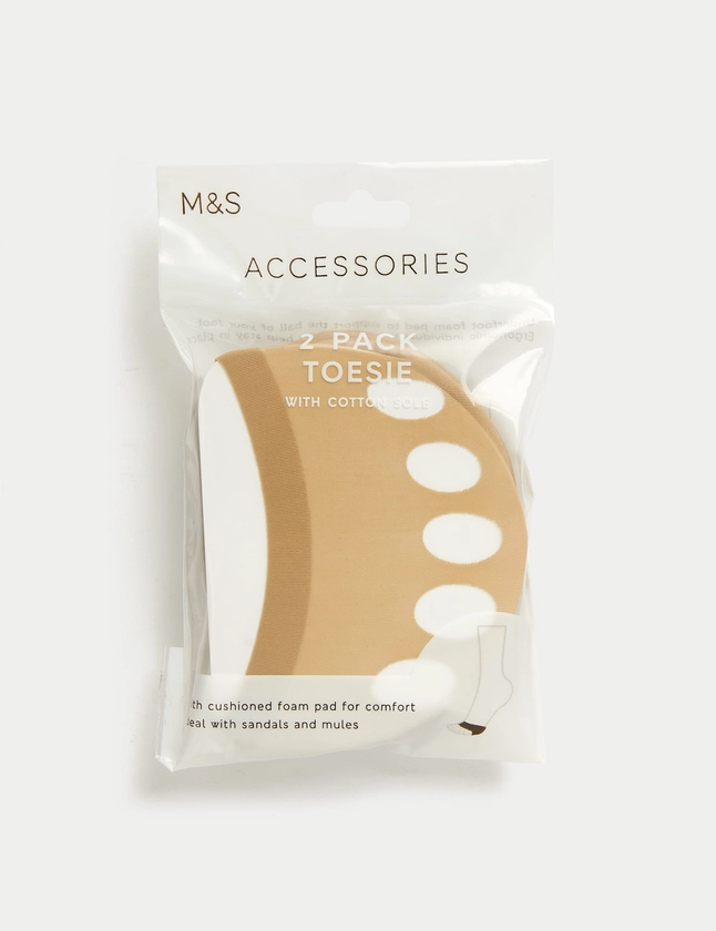 2pk Cotton Rich Toesies | M&S Collection | M&S