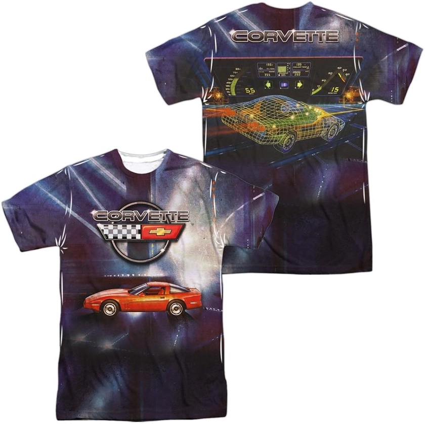 Chevrolet Lines of Light Unisex Adult Sublimated Halloween Costume T Shirt (Front/Back)