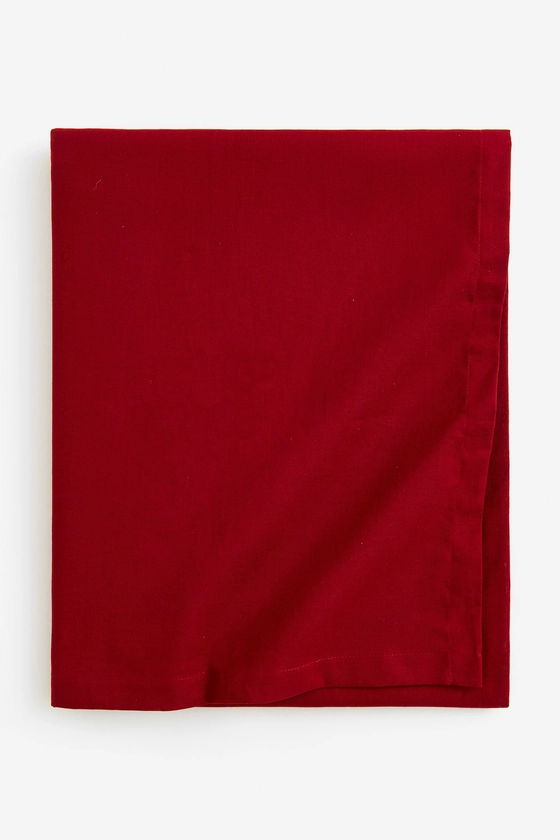 Nappe en coton - Rouge foncé - Home All | H&M FR