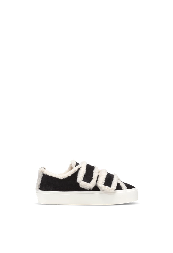 Shearling Low Velcro Sneaker for Women