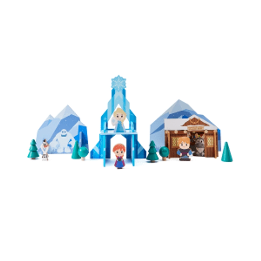 22 Piece Disney Wooden Toys Frozen Castle Set