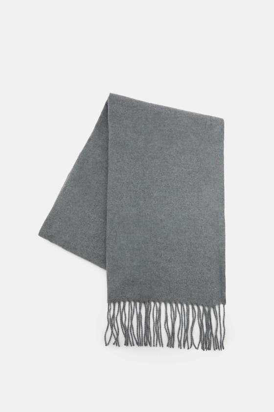 Basic fringed scarf - pull&bear