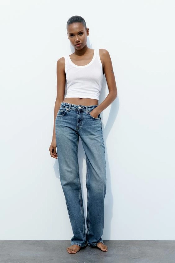 FULL LENGTH TRF MID-RISE WIDE LEG JEANS