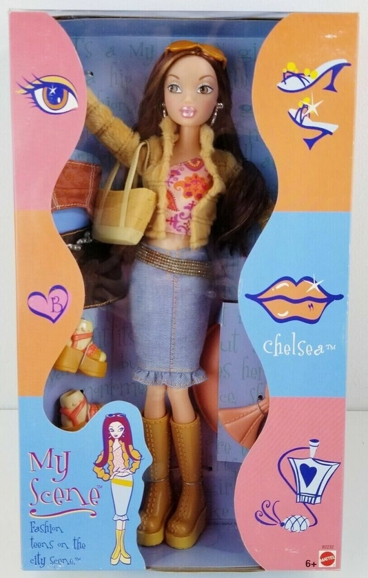 New 2002 Mattel My Scene Chelsea Fashion Teen Barbie Doll #82232 nib