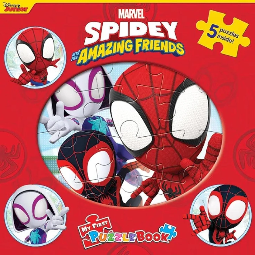 Phidal – Marvel Spidey and his Amazing Friends My First Puzzle Book - Jigsaw Book for Kids Children Toddlers Ages 3 and Up Preschool Educational ... Gift for Easter, Holiday, Christmas, Birthday