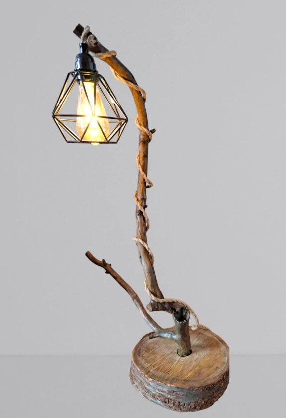Natural Wood Floor Lamp / Handmade - Etsy France