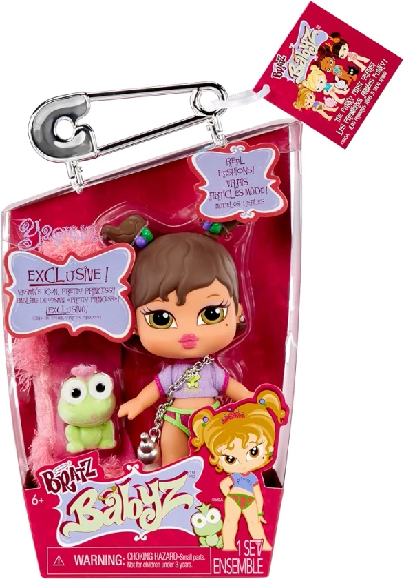 Bratz Babyz Collectible Fashion Doll - Yasmin - con Moda Real y Mascota - Juguete Infantil - Ideal para Mayores de 6 Años