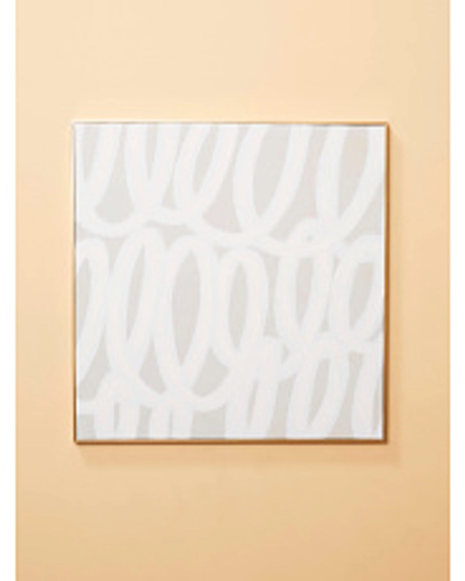 30x30 Abstract Loop Framed Canvas Wall Art | Living Room | HomeGoods