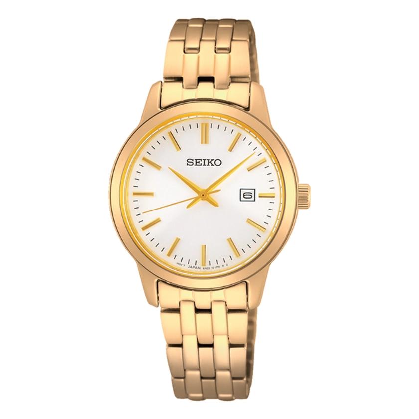 Seiko Ladies Watch in Gold | Angus & Coote