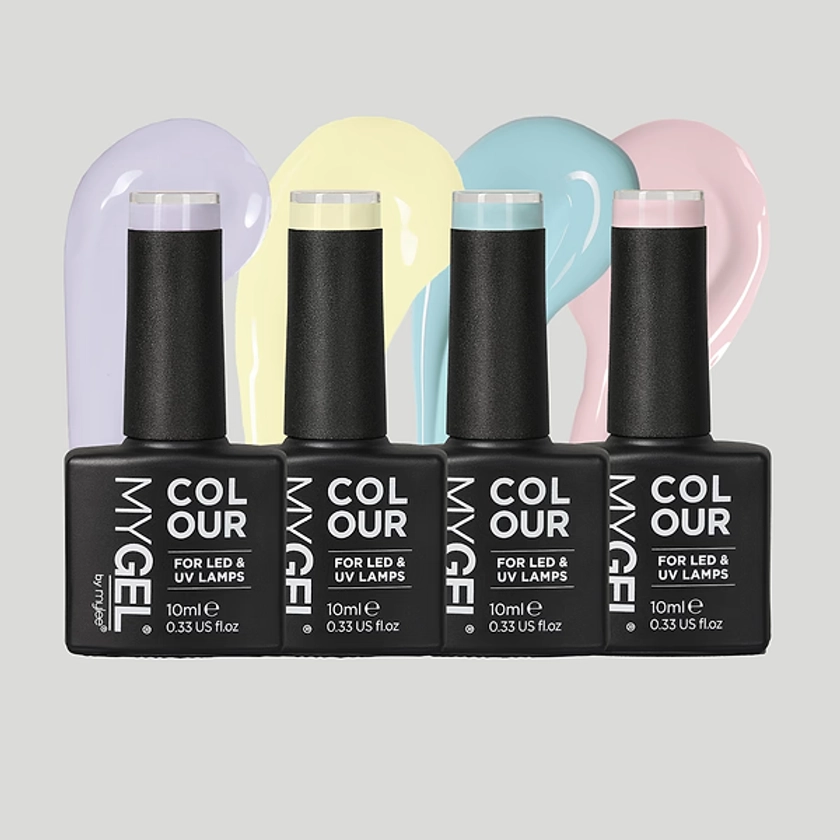 Soft Pastel Gel Nail Polish Set of 4 | Gel Nail Set