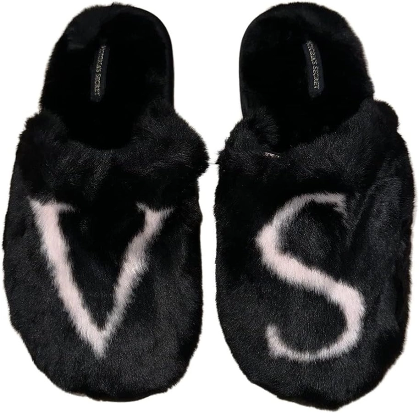 Victoria's Secret womens Closed Toe Faux Fur Slipper
