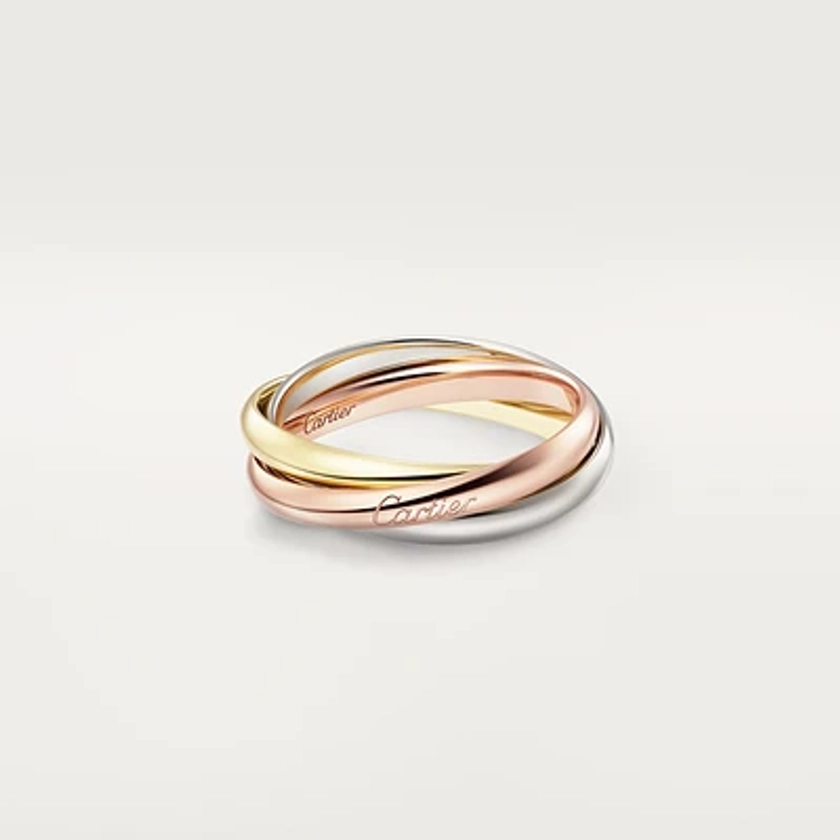 CRB4235100 - Trinity ring, small model - White gold, rose gold, yellow gold - Cartier