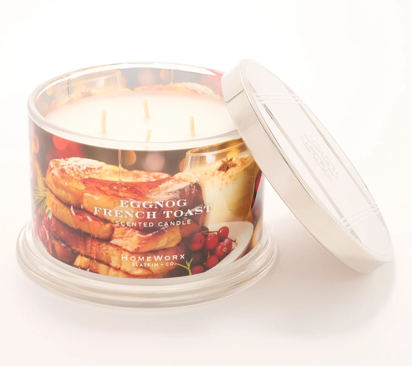 HomeWorx by Slatkin + Co. 18oz Eggnog French Toast Candle - QVC.com