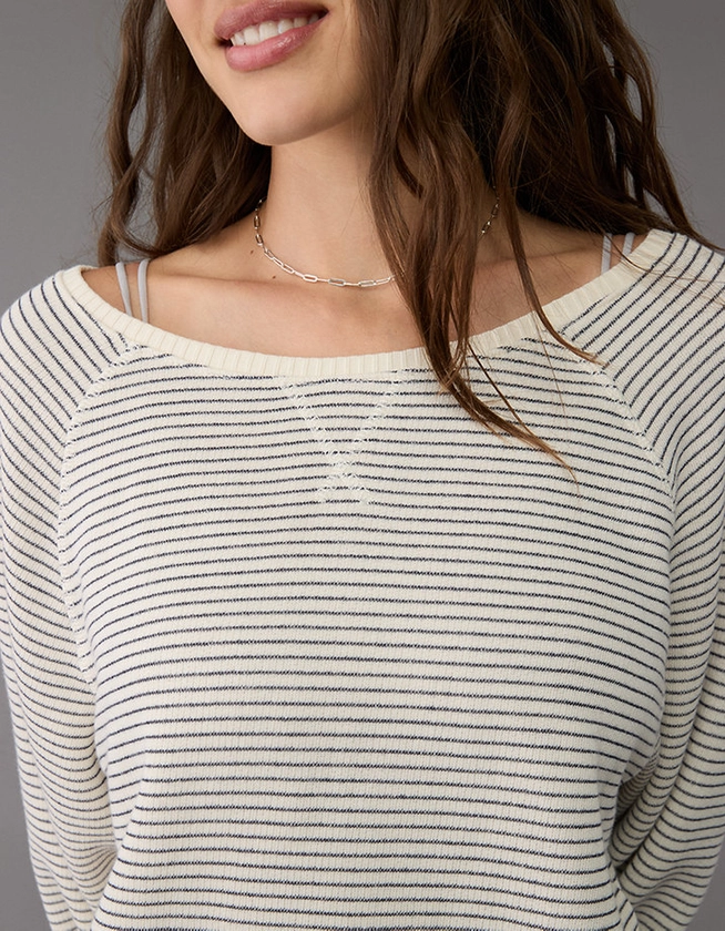 AE Oversized Off-The-Shoulder Sweatshirt