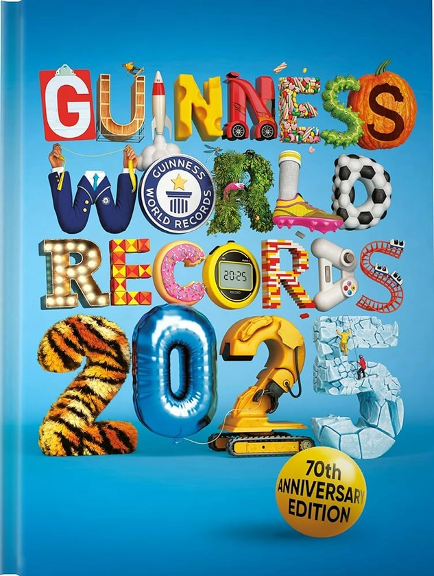 Guinness World Records 2025: Amazon.co.uk: Records, Guinness World: 9781913484552: