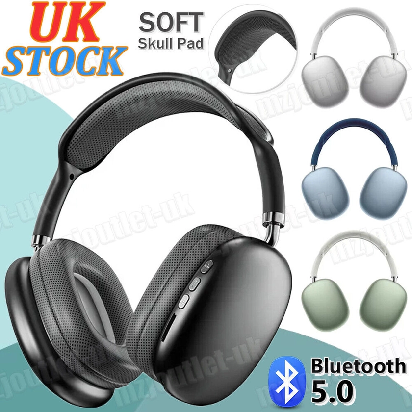 Wireless Headphones Bluetooth Noise Cancelling Stereo Earphones Over Ear Headset