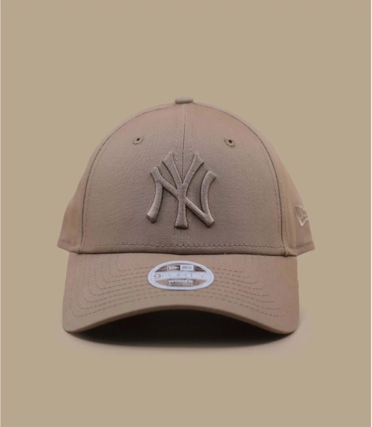 NY beige women baseball cap - Wmn League Ess Cap 9Forty NY camel camel New Era : Headict