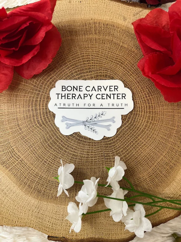 Bone Carver Therapy Center - ACOTAR Sticker - Bookish- Booktok - Laptop Decal- Sarah J Maas - Rhysand - Gift for Readers - Bookish Gifts