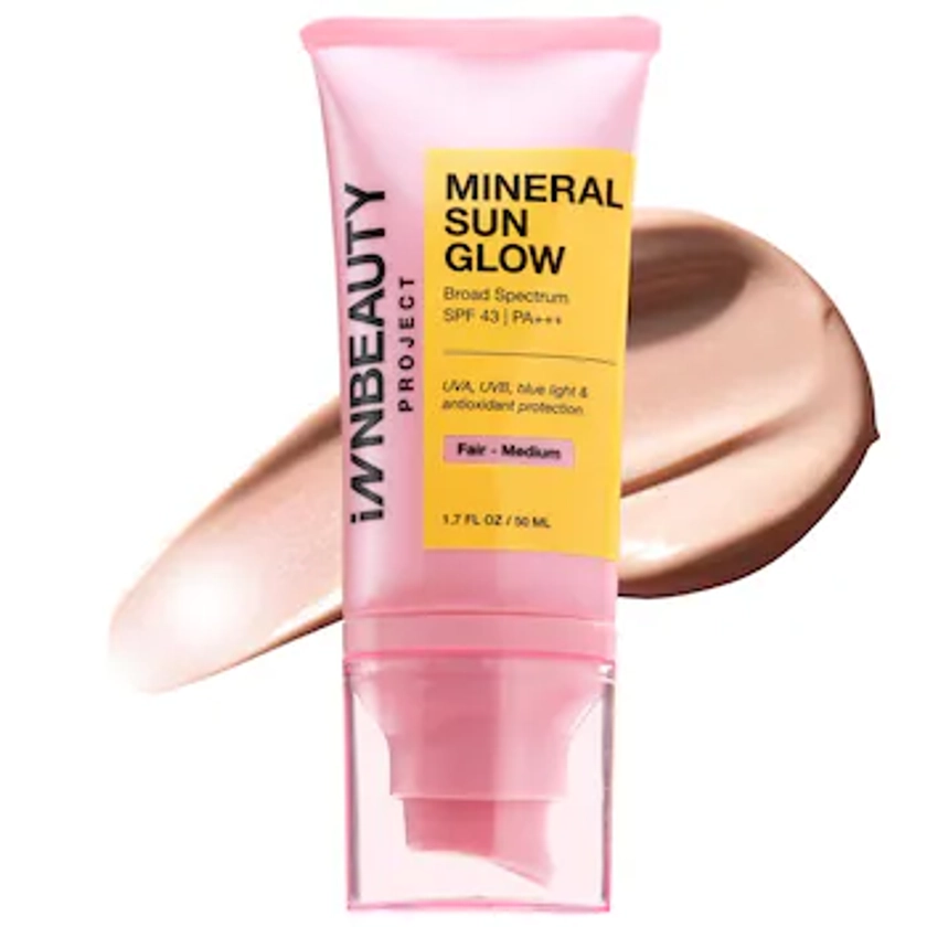 Mineral Sun Glow Broad Spectrum Sunscreen SPF 43 PA +++ with Peptides and Vitamin C - iNNBEAUTY PROJ